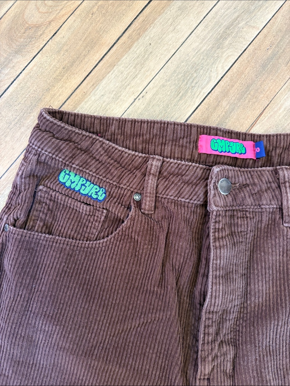 Empyre Women's Brown *Tori* Corduroy Straight-Leg Pants - Picture 2 of 3